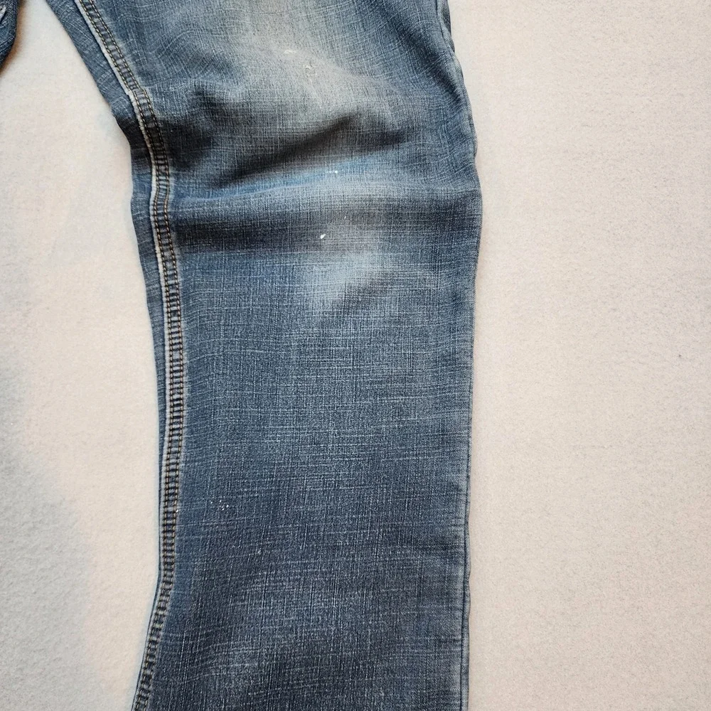 Weatherproof Vintage Fleece Lined Jeans Men's 32x32 Regular Fit Distressed Blue